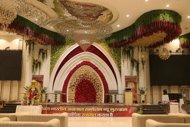 The decorated stage before the celebration, photo 3, 17 October 2026