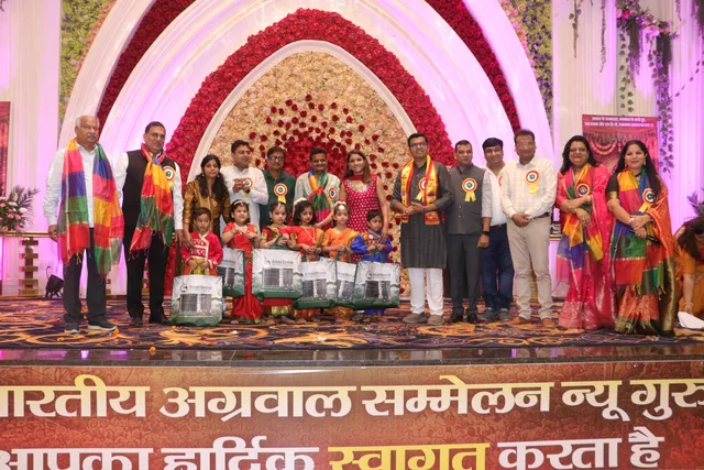 Community members together on the Agrasen Jayanti stage, photo 33, 17 October 2026