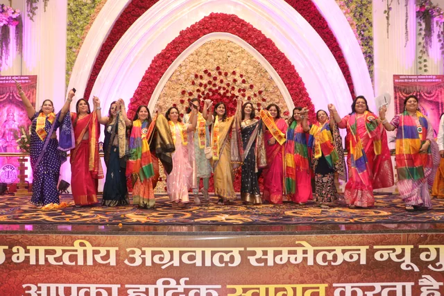 Community members together on the Agrasen Jayanti stage, photo 45, 17 October 2026