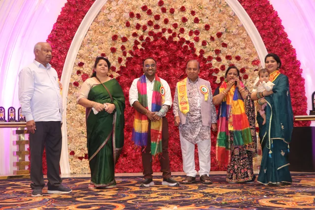 Community members together on the Agrasen Jayanti stage, photo 46, 17 October 2026